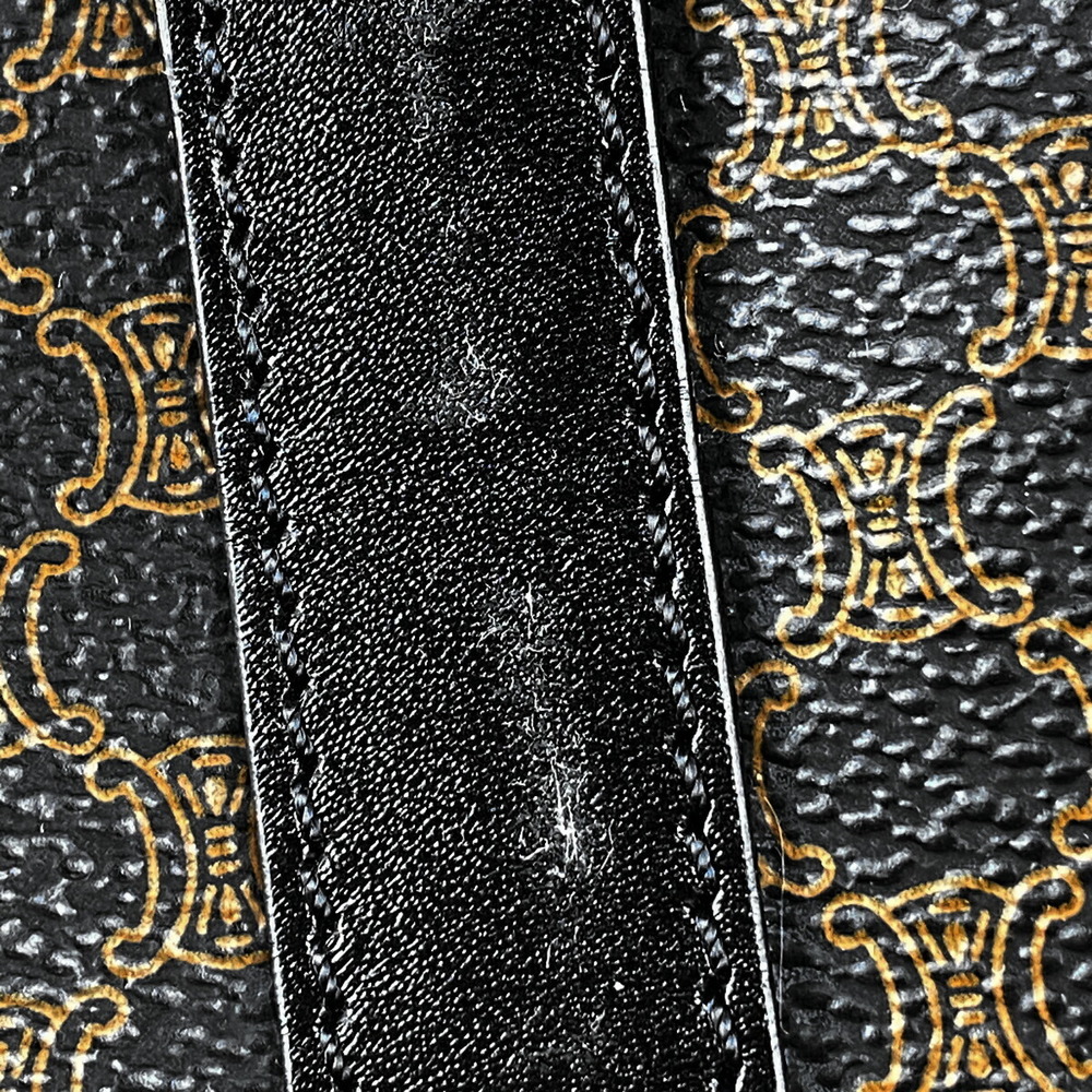 Celine Macadam Pattern Mini Canvas Handbag Black … - image 4